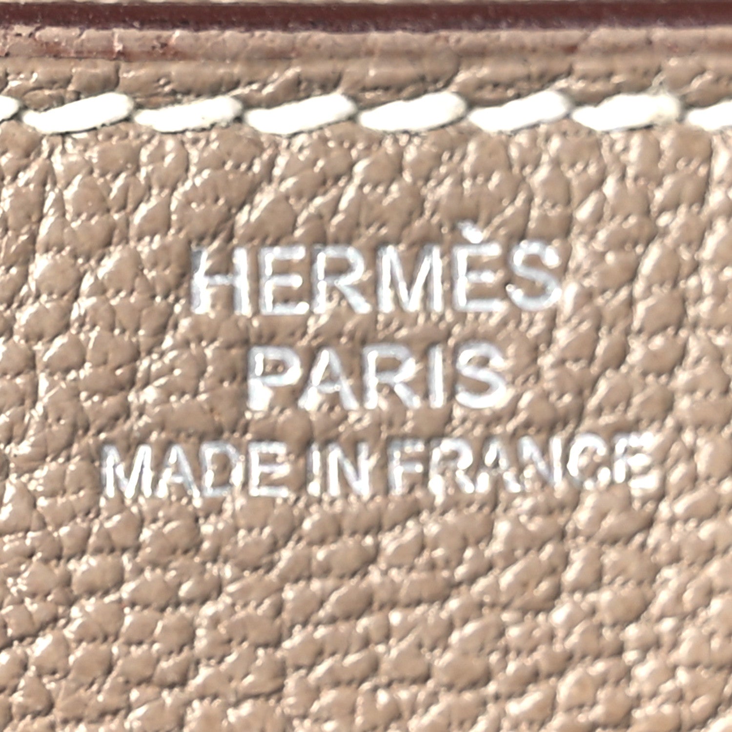 Hermes Chevre Mysore Kelly Longue Wallet Etoupe 6 of 9