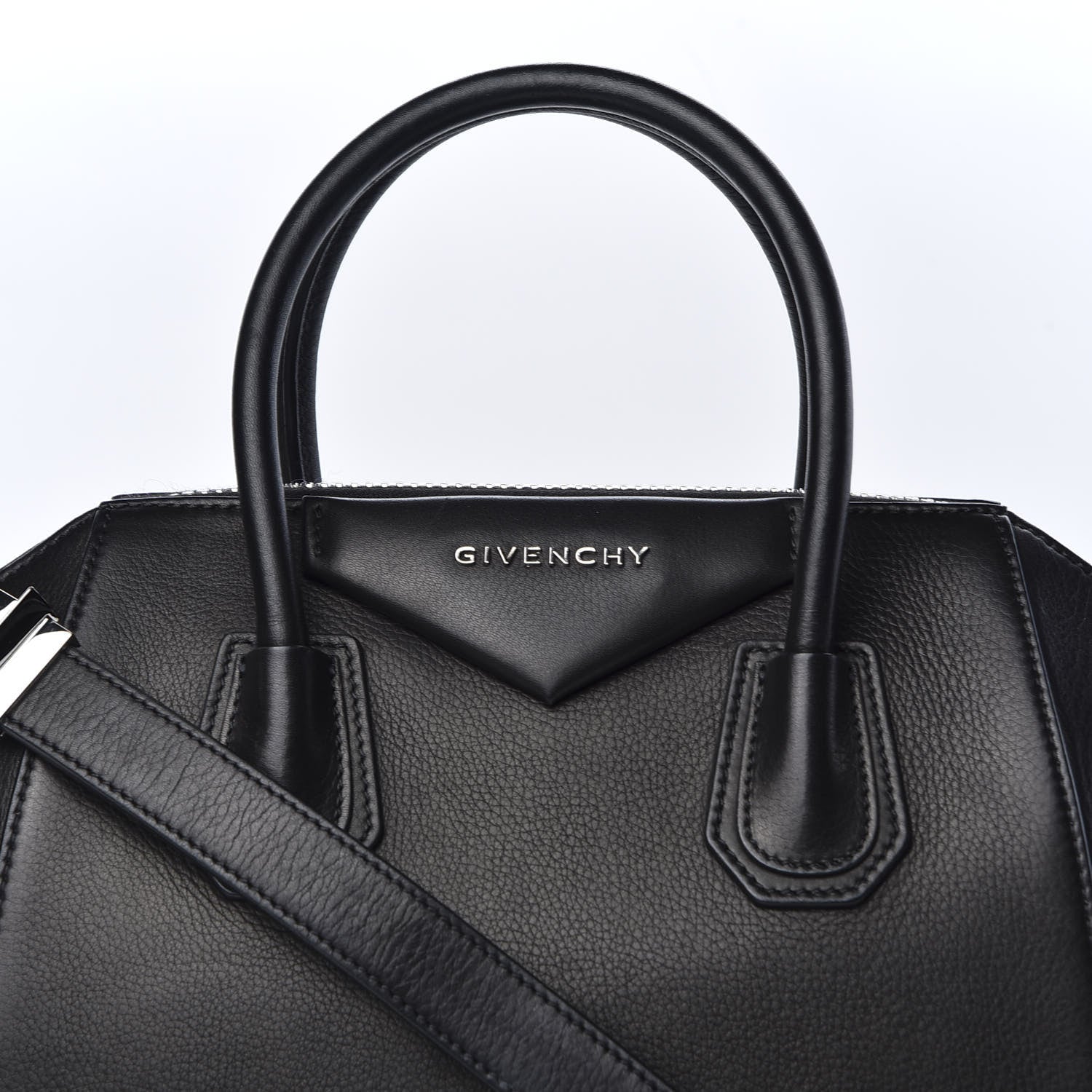 Givenchy Calfskin Metal Corners Small Antigona Black 9 of 9