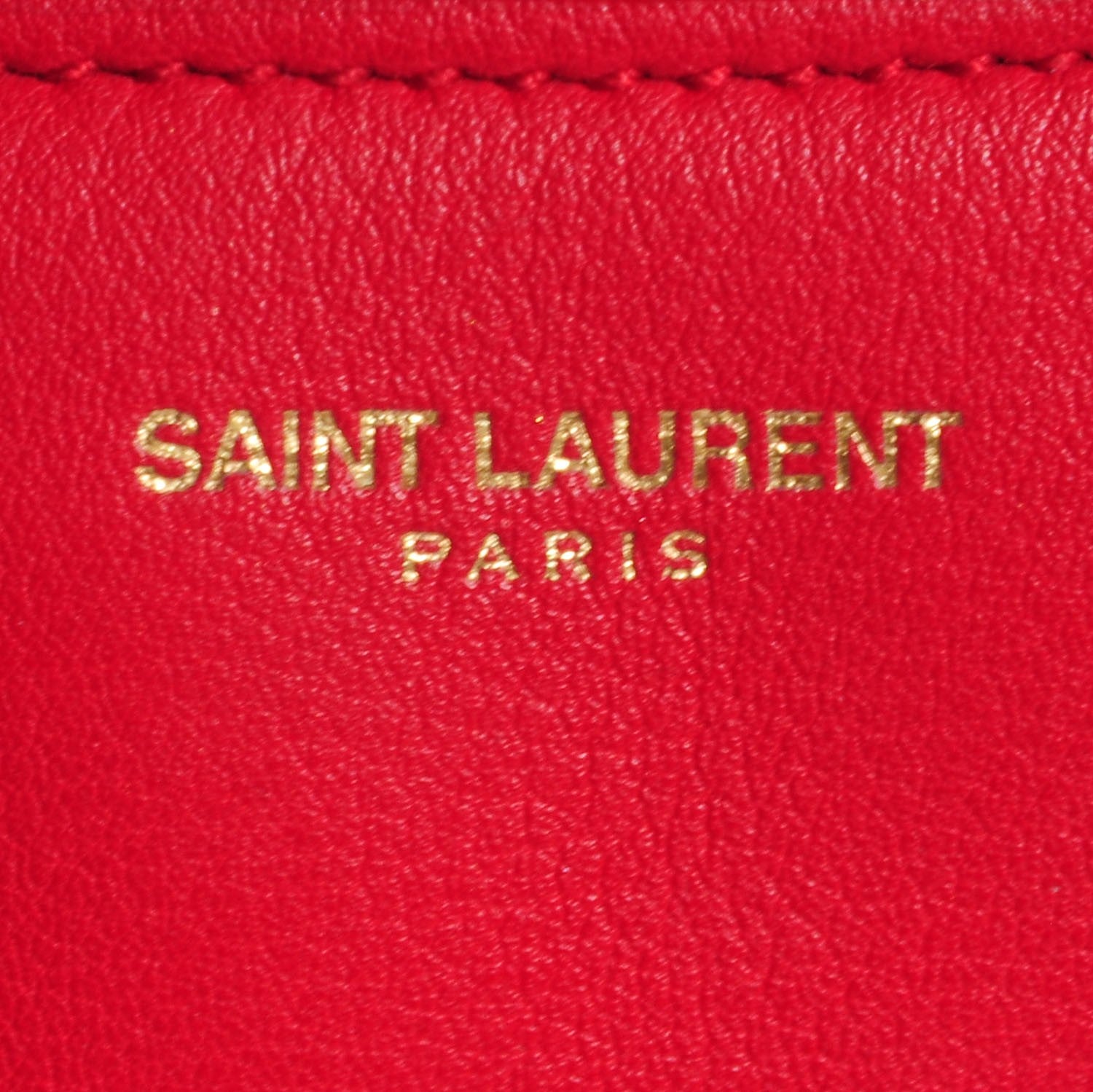 Saint Laurent Calfskin Medium Classic Y Cabas Red 5 of 9