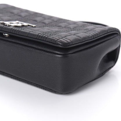 Burberry Grainy Calfskin Quilted Lola Bag Black 7 of 10