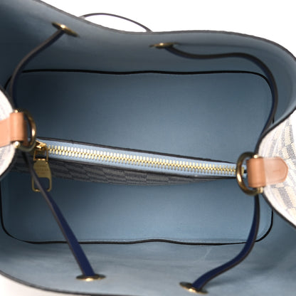 Louis Vuitton Damier Azur Braided Neonoe MM Blue 5 of 14