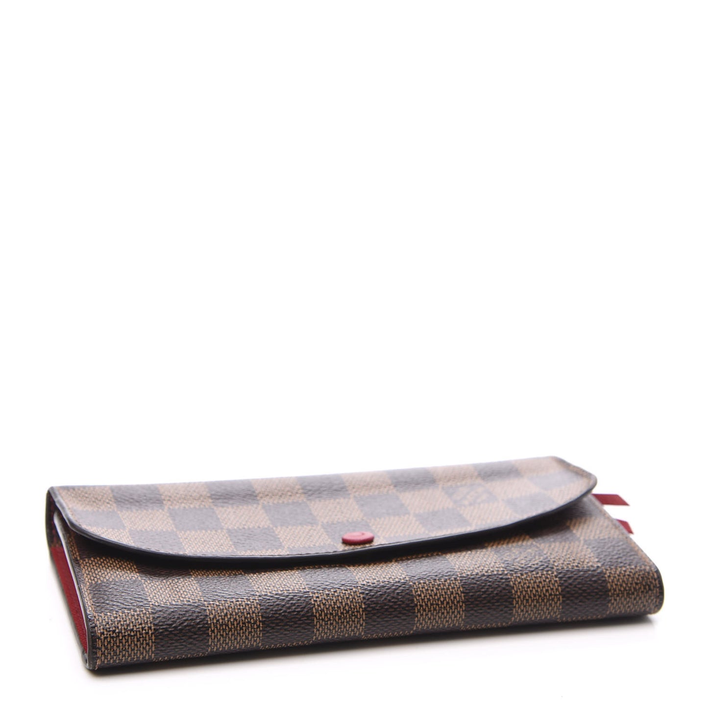 Damier Ebene Emilie Wallet Fuchsia