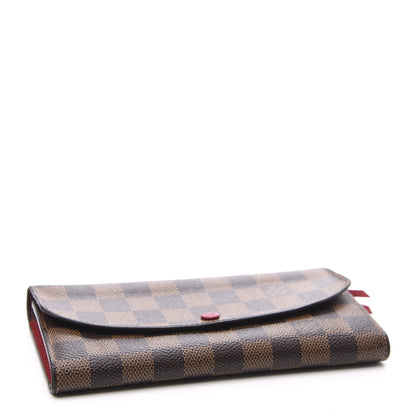 Louis Vuitton Damier Ebene Emilie Wallet Fuchsia 3 of 11