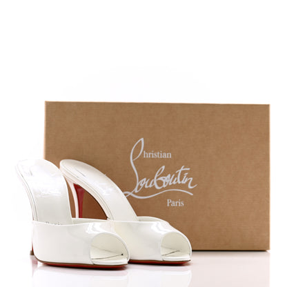 Christian Louboutin Patent Me Dolly 100 Sandals 39 White 10 of 10