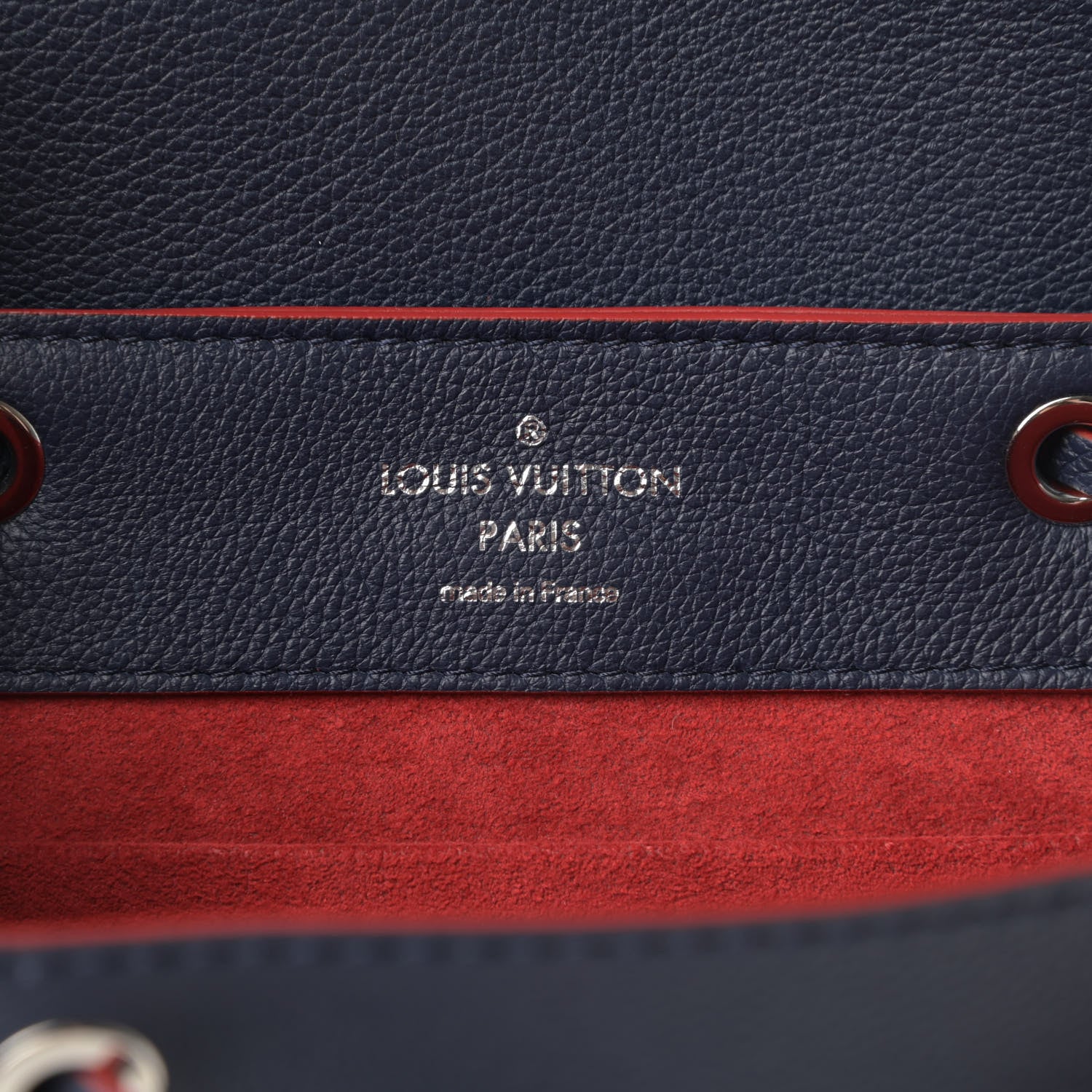 Louis Vuitton Soft Calfskin Lockme Backpack Marine Rouge 6 of 10