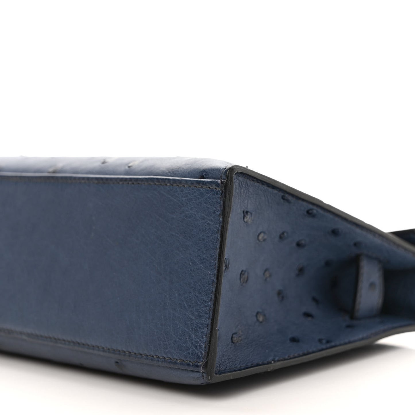 Ostrich Kelly Pochette Bleu Roi