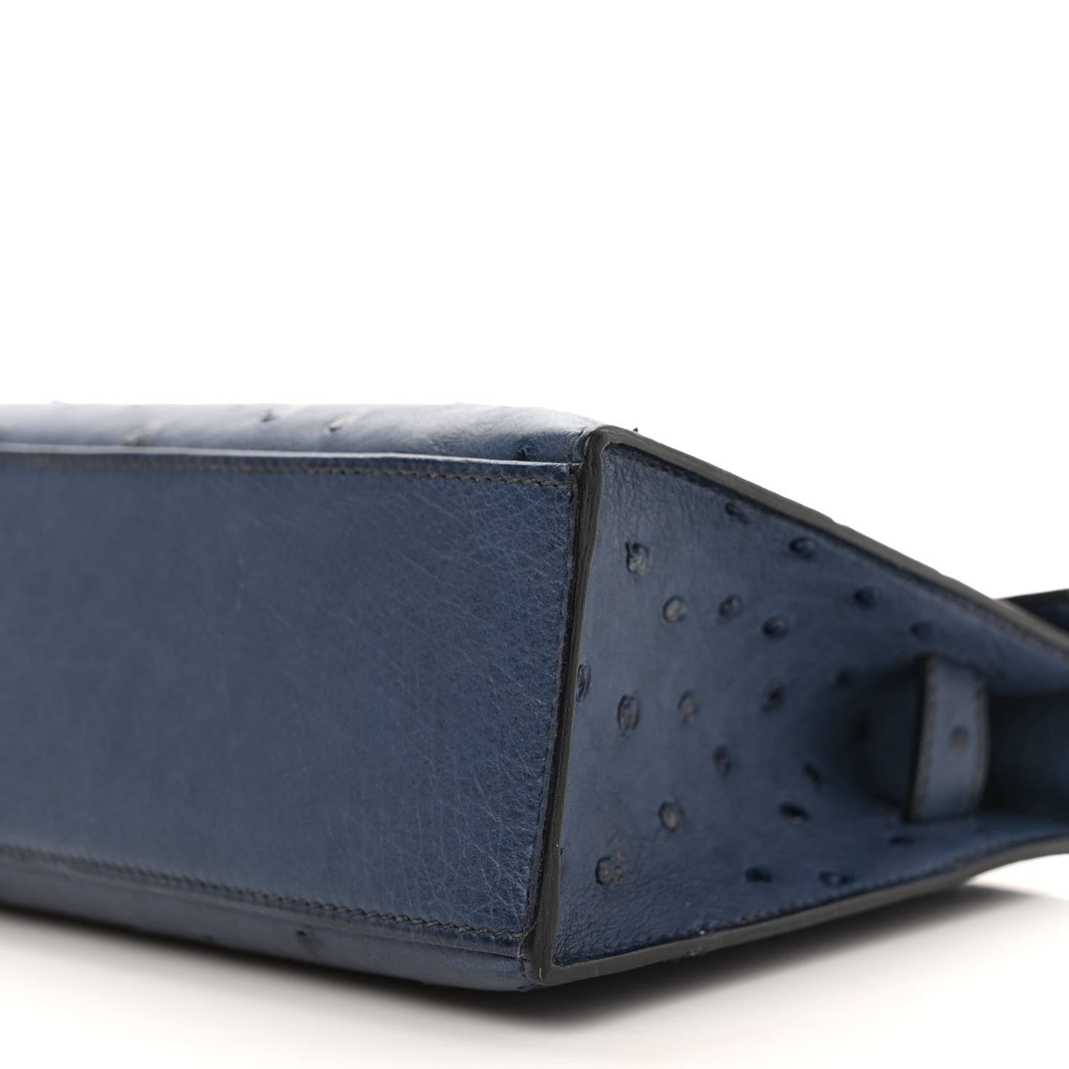 Hermes Ostrich Kelly Pochette Bleu Roi 7 of 8