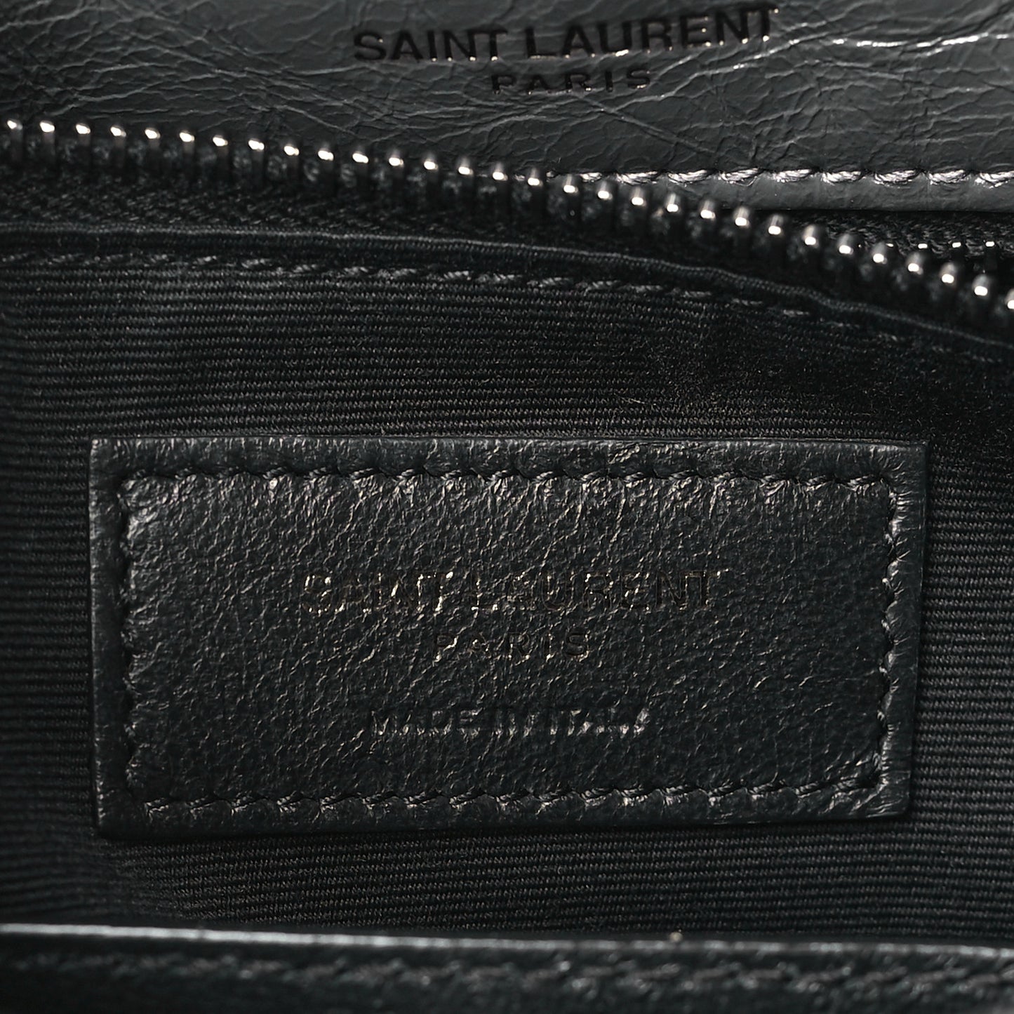 Crinkled Calfskin Matelasse Monogram Medium Niki Chain Satchel Storm