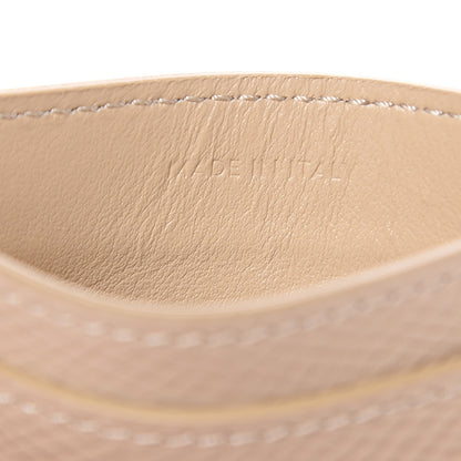 Celine Grained Calfskin Card Holder Nude 6 of 7