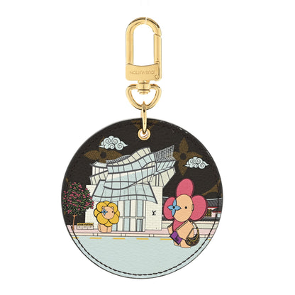 Louis Vuitton Monogram 2022 Christmas Animation Seoul Bag Charm Key Ring Light Pink 1 of 4