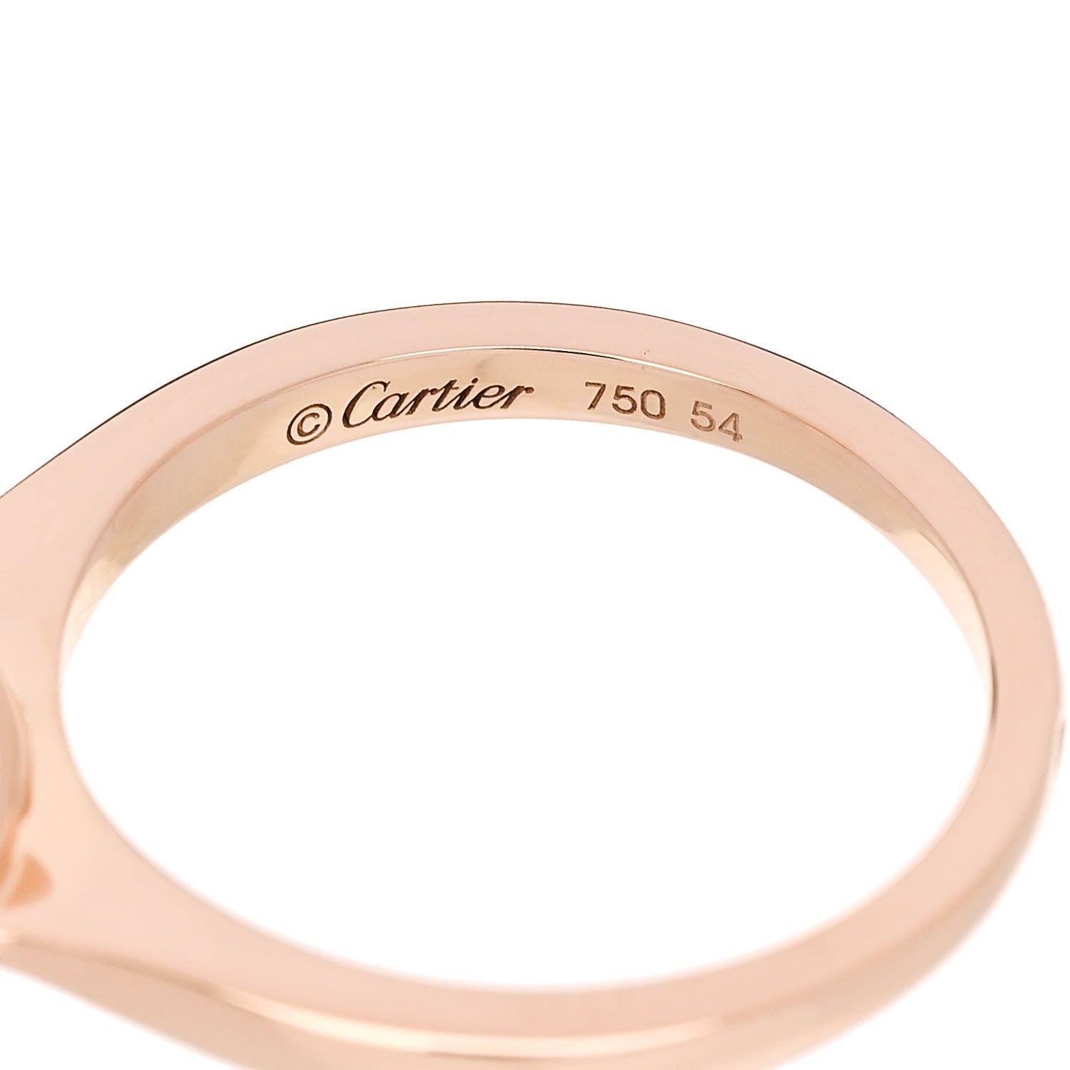 Cartier 18K Pink Gold Diamond Rose Quartz Inde Mysterieuse Ring 54 6.75 5 of 7