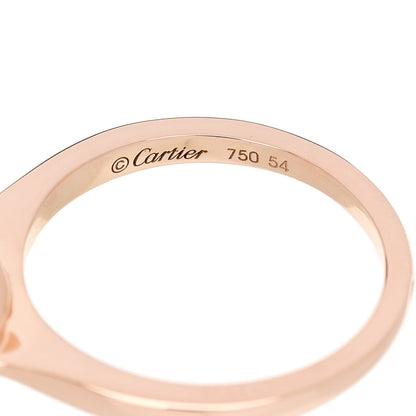 Cartier 18K Pink Gold Diamond Rose Quartz Inde Mysterieuse Ring 54 6.75 5 of 7