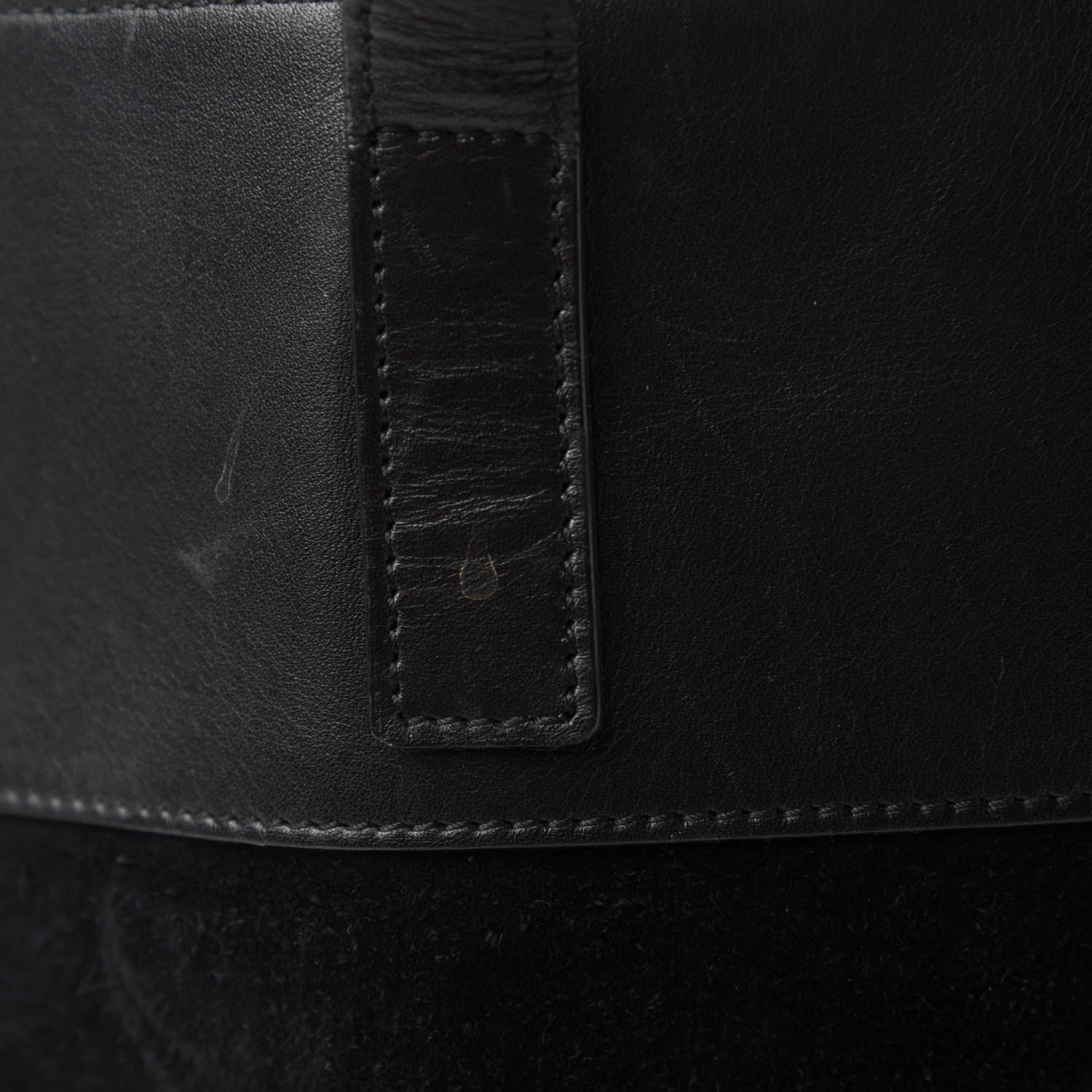 Saint Laurent Calfskin Suede Reversible East West Shopper Tote Black 12 of 21