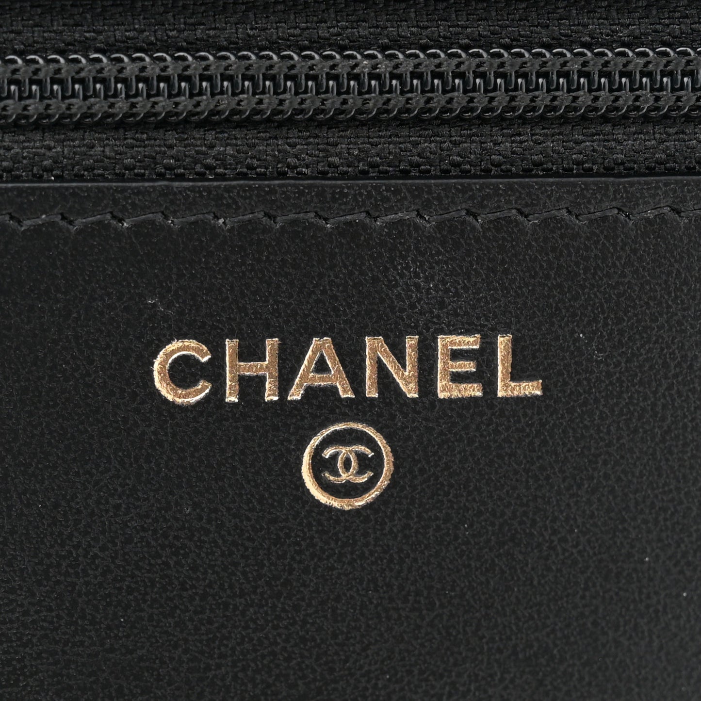 Caviar Quilted Boy Wallet On Chain WOC Black