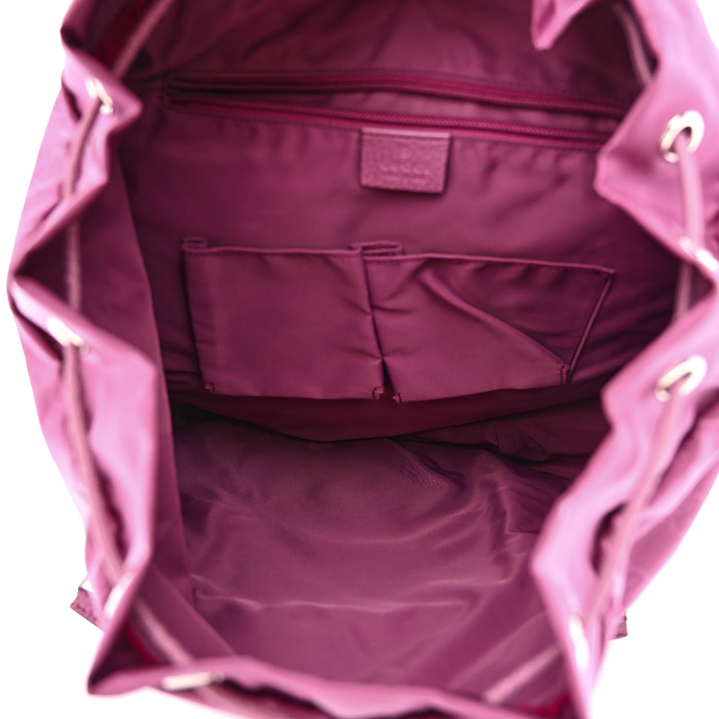 Nylon Monogram Dollar Calfskin Medium Light Double Buckle Backpack Peonia Flower