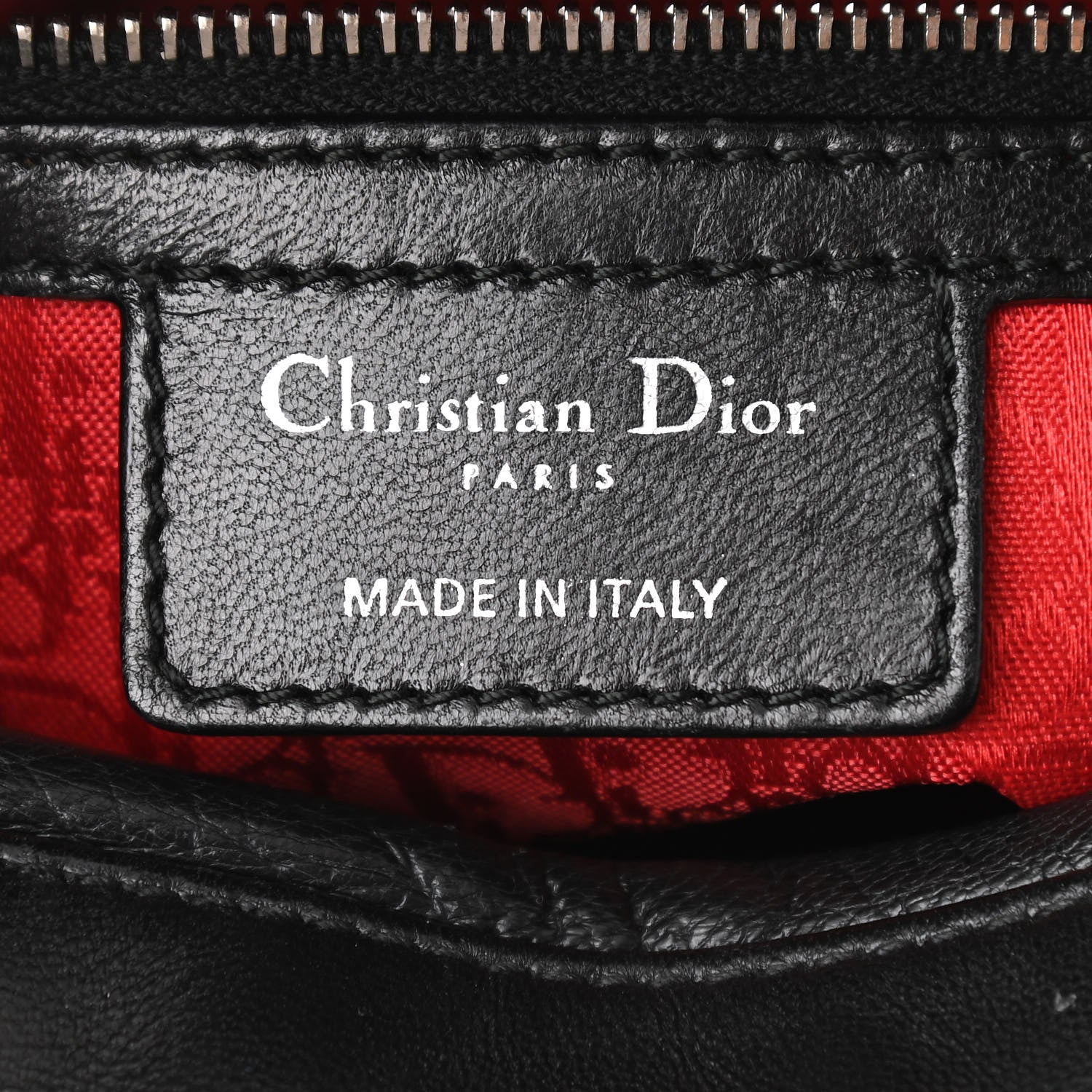 Christian Dior Lambskin Cannage Large Lady Dior Black 6 of 10