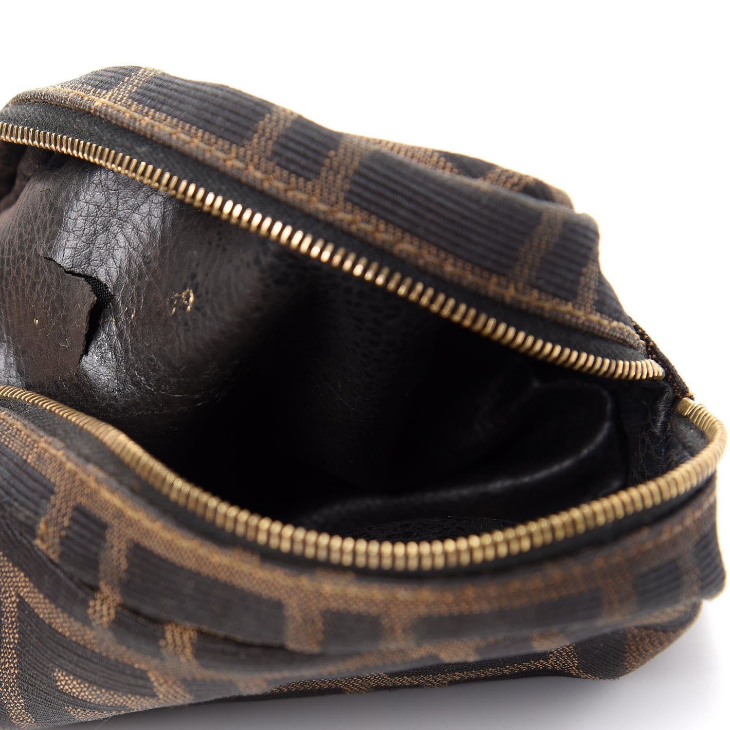 Fendi Zucca Cosmetic Case Tobacco 7 of 8