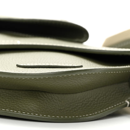Christian Dior X KAWS Grained Calfskin Saddle Pouch Olive 10 of 13