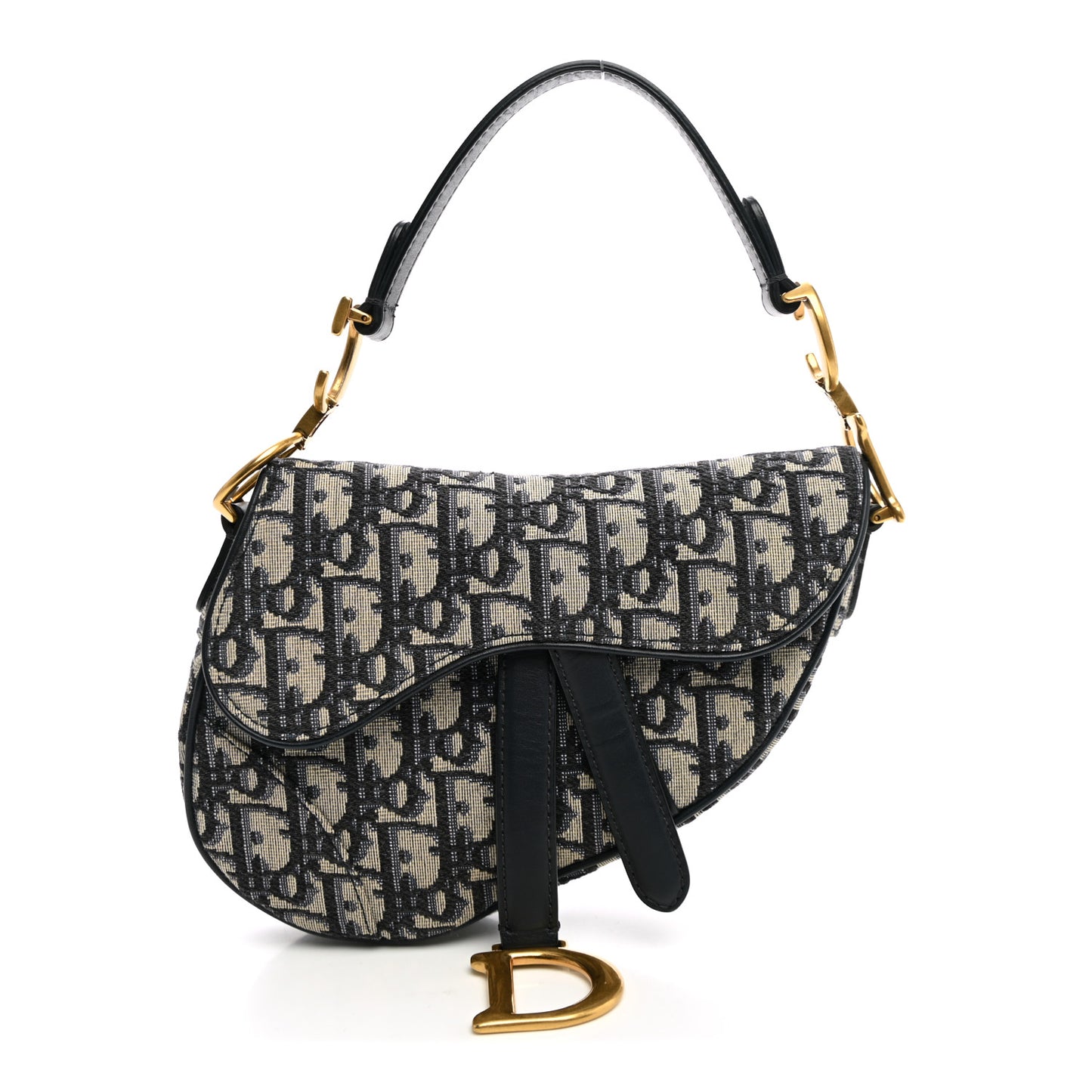 Oblique Mini Saddle Bag Blue
