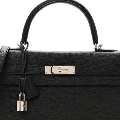 Hermes Epsom Kelly Sellier 35 Black 8 of 13