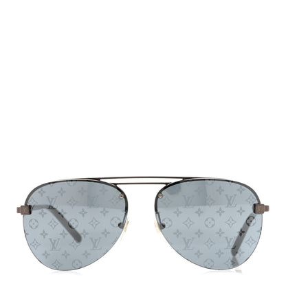 Louis Vuitton Monogram Clockwise Sunglasses Z1019E Dark Gun 2 of 7