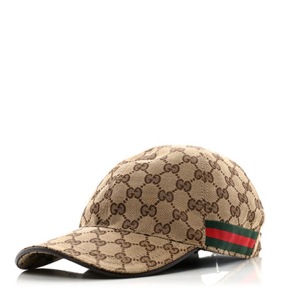 Gucci Monogram Web Baseball Hat L Beige Cocoa 1 of 10