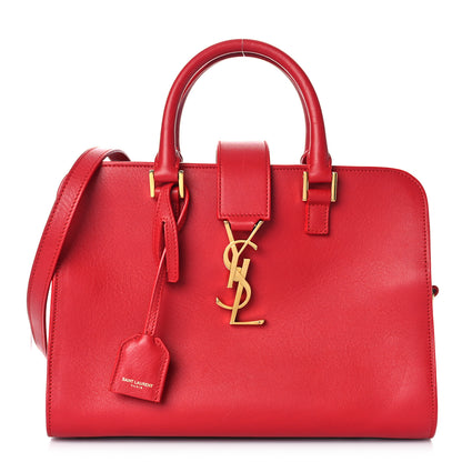 Saint Laurent Calfskin Baby Monogram Cabas Red 1 of 9