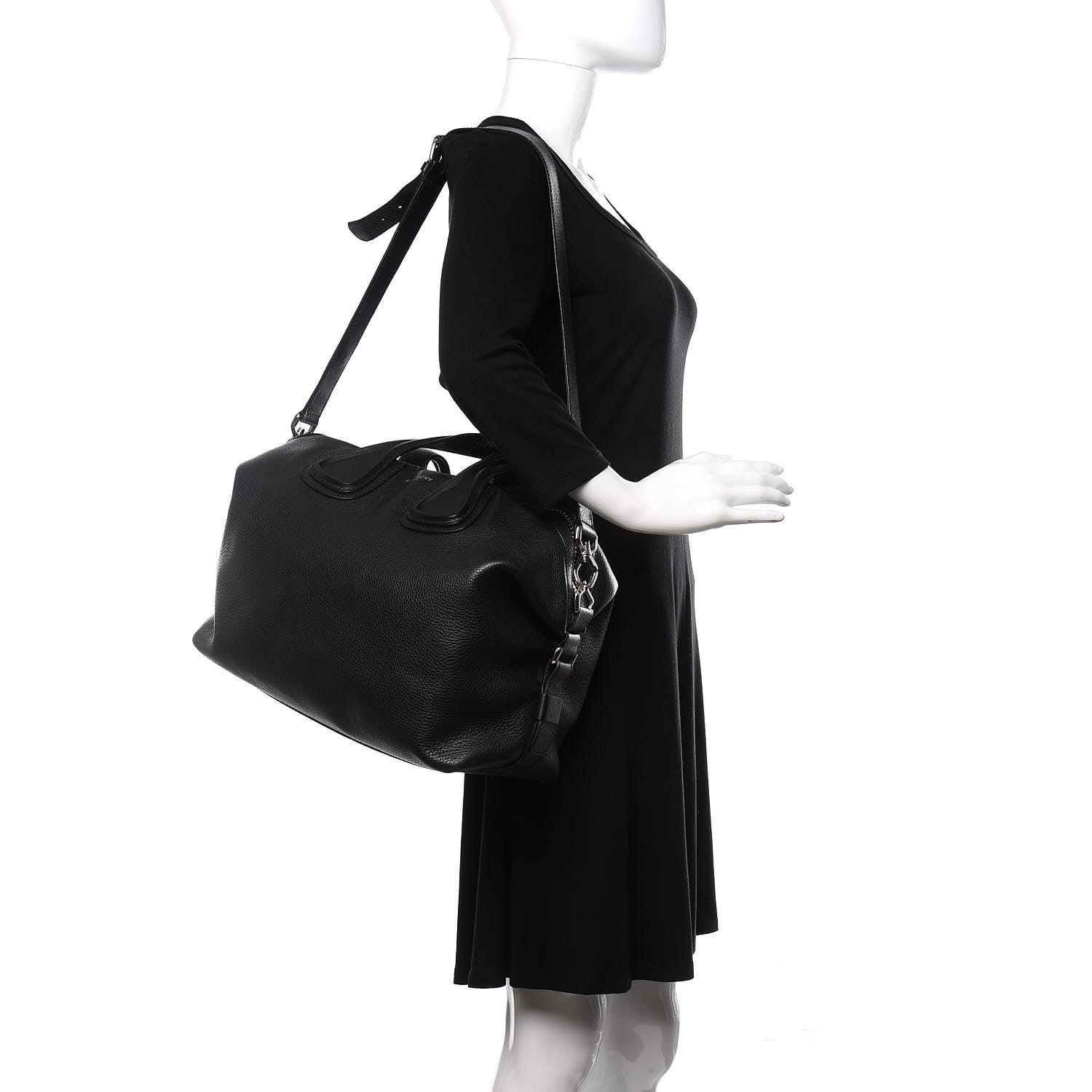 Givenchy Waxy Grained Calfskin Medium Nightingale Black 2 of 10