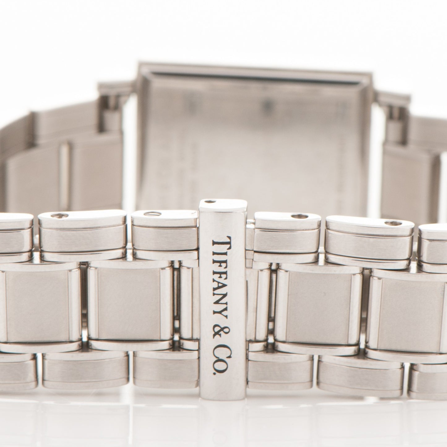 Stainless Steel 23mm Atlas Square Quartz Watch Black