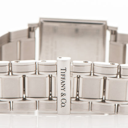 Tiffany Stainless Steel 23mm Atlas Square Quartz Watch Black 4 of 6