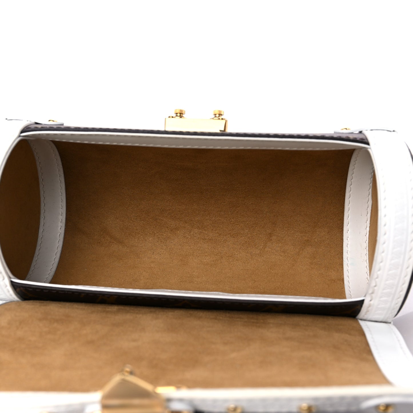 Monogram LV Match Papillon Trunk White