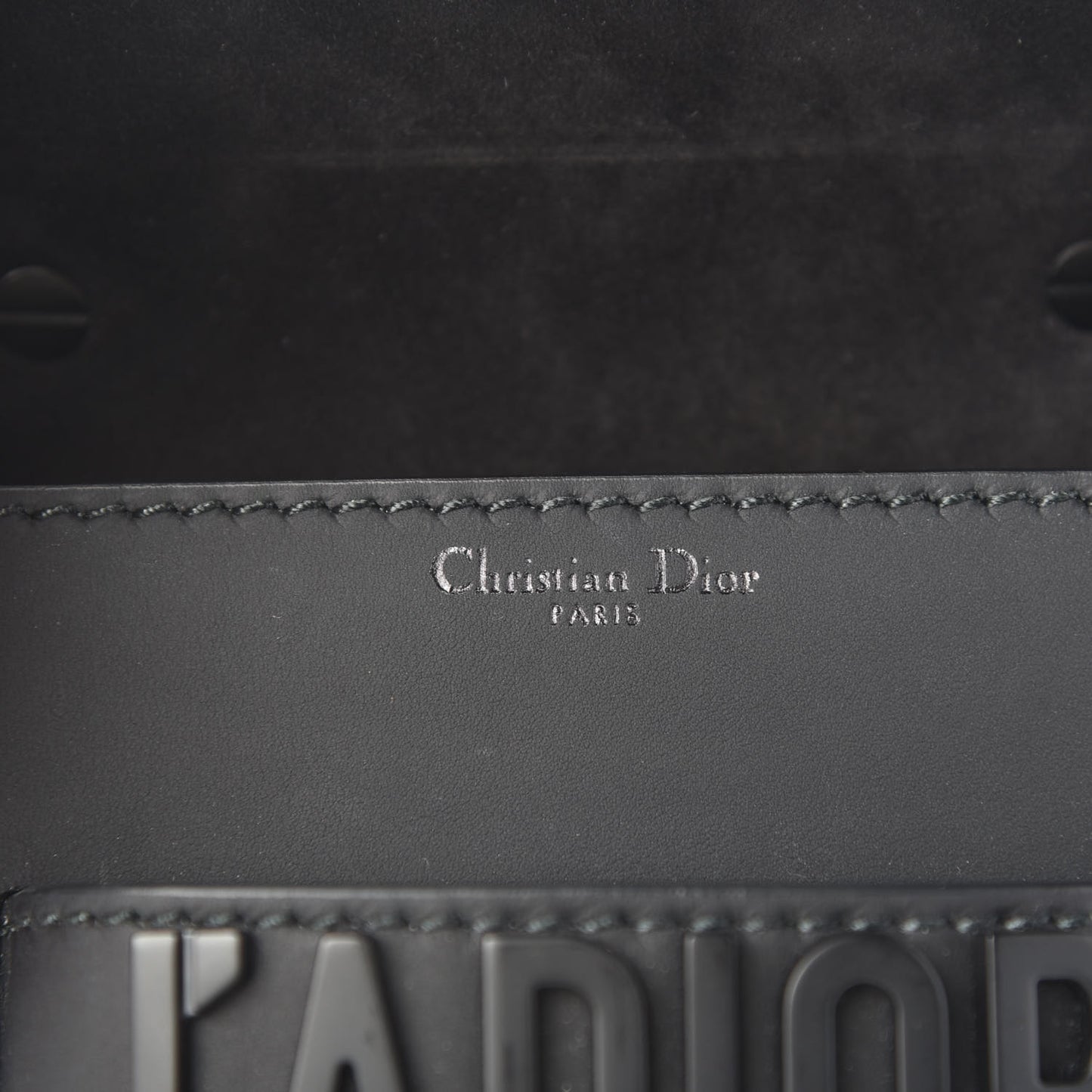 DIOR Ultra Matte Calfskin J'Adior Chain Flap Bag Black