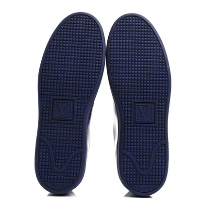 Louis Vuitton Patent Calfskin Frontrow Sneakers 38.5 Blue Nuit 5 of 8
