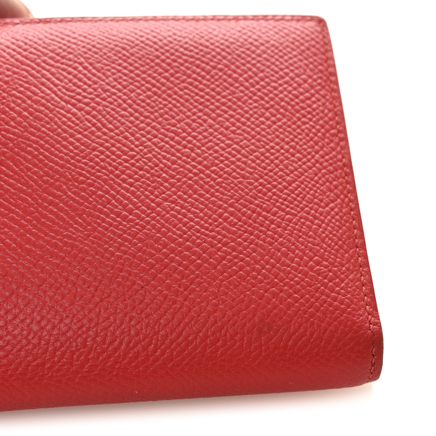 Hermes Epsom Bearn Gusset Wallet Rouge Tomate 5 of 10