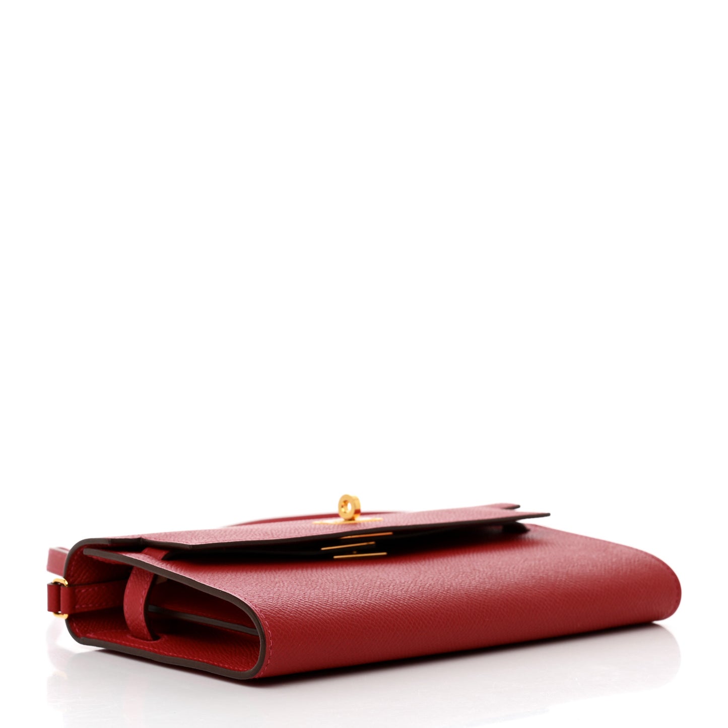 Epsom Kelly Wallet To Go Rouge Casaque
