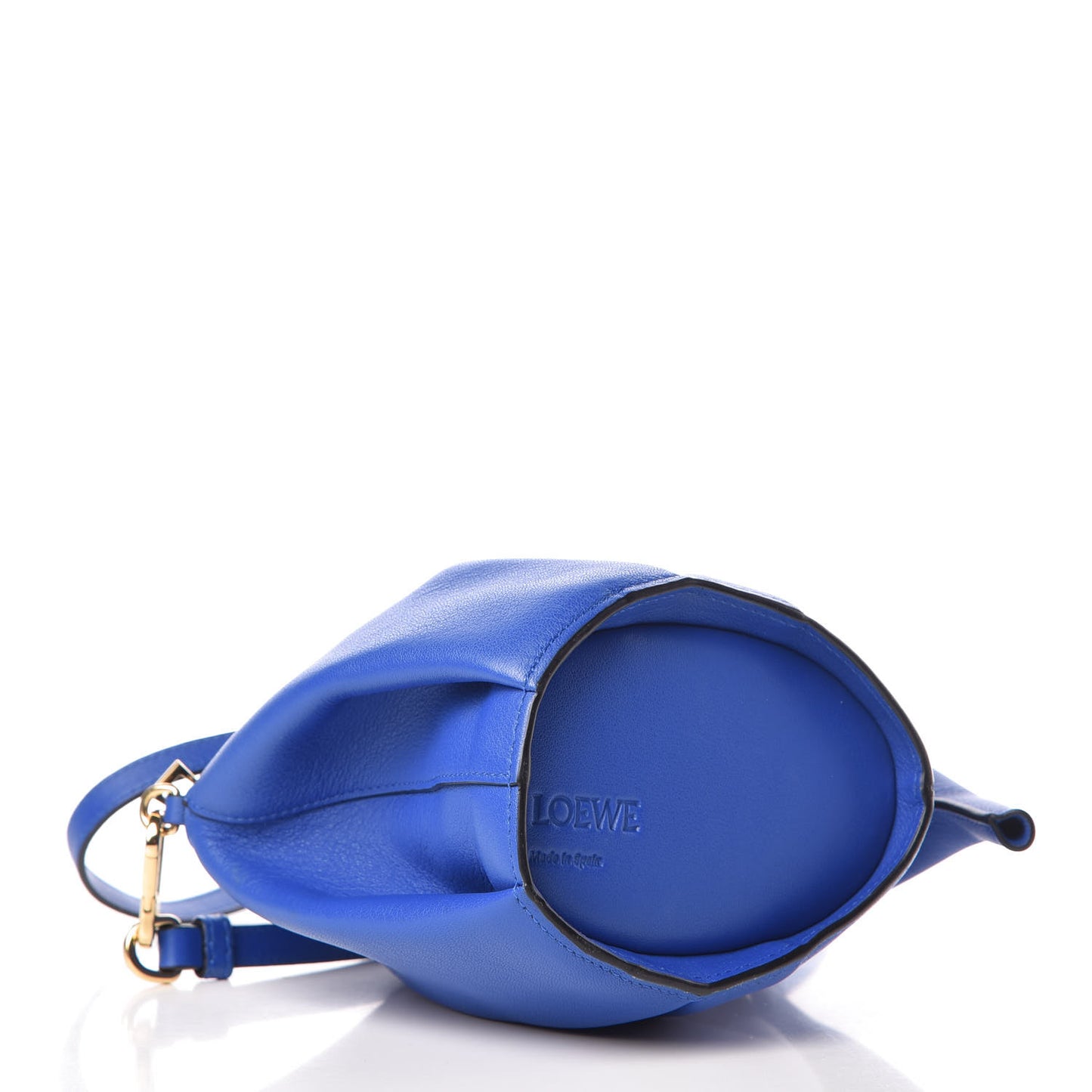 Calfskin Mini Elephant Crossbody Bag Electric Blue