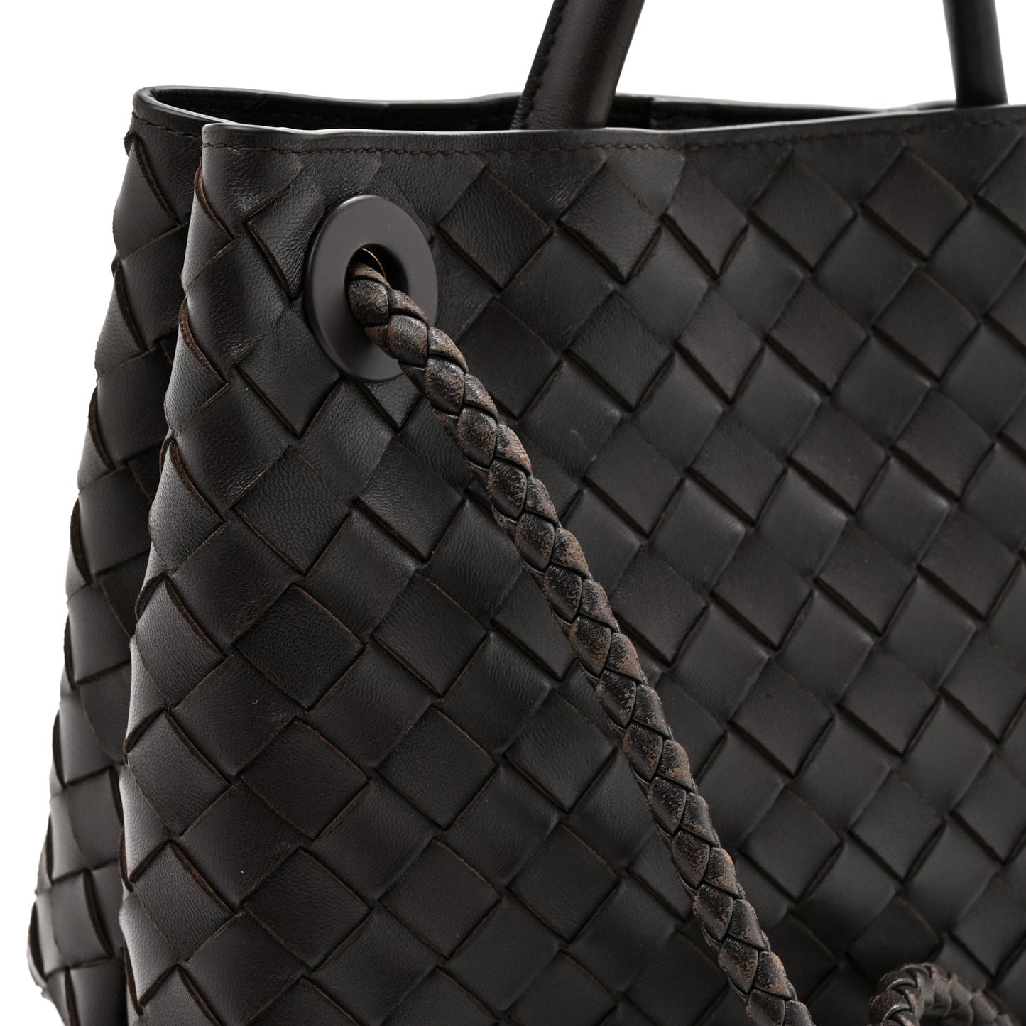 Nappa Intrecciato Small Andiamo Shoulder Bag Fondant