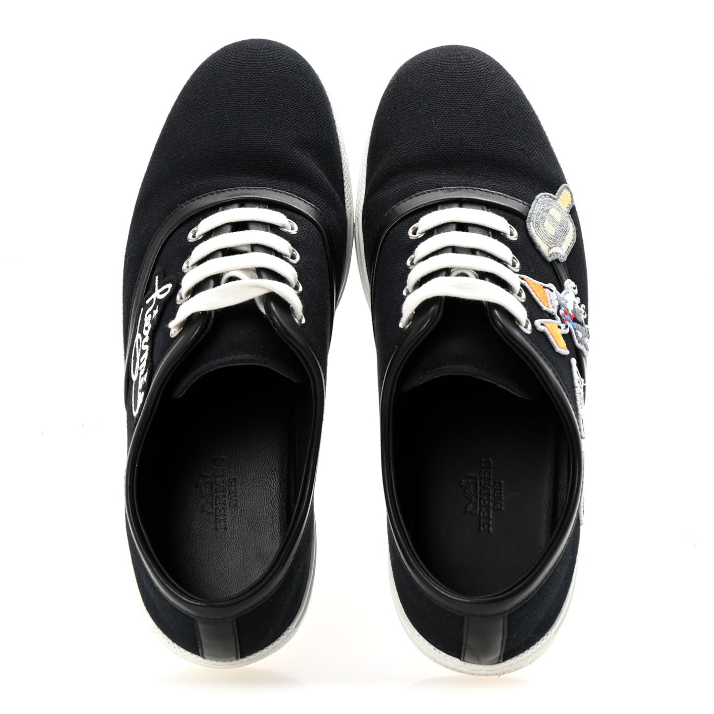 Canvas Embroidered Innocent Sneakers 37 Black