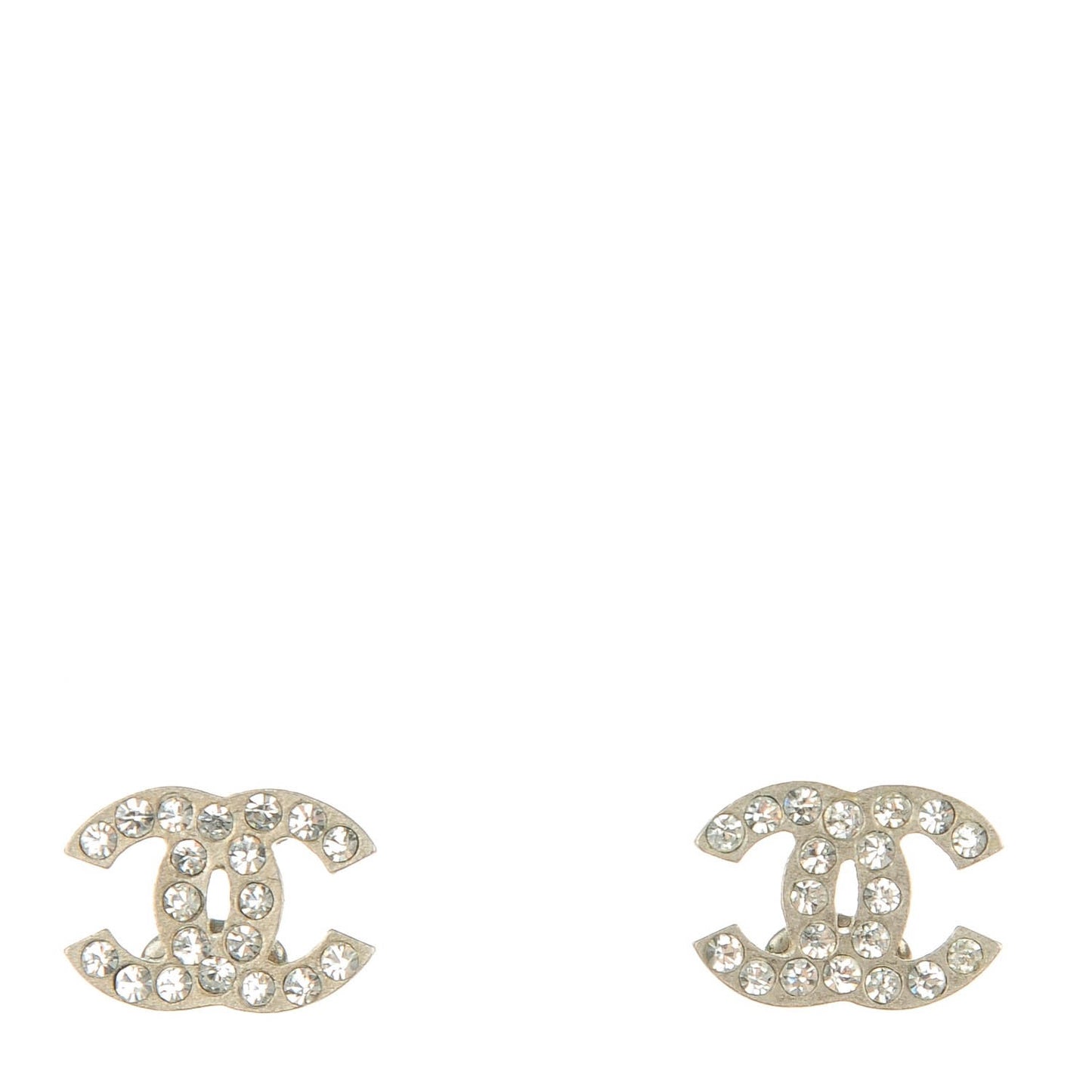 Crystal Mini Timeless CC Earrings Silver