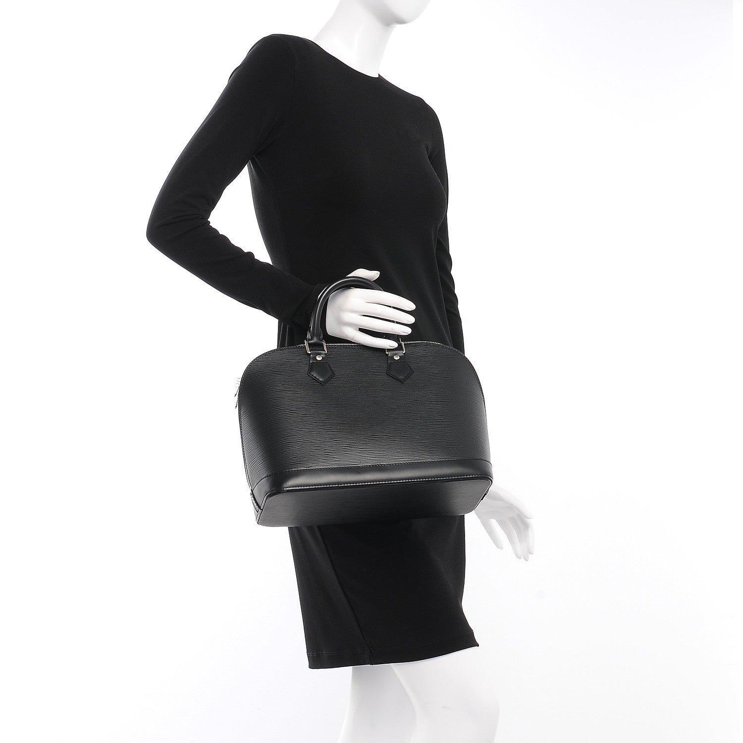 Louis Vuitton Epi Alma PM Black 2 of 9