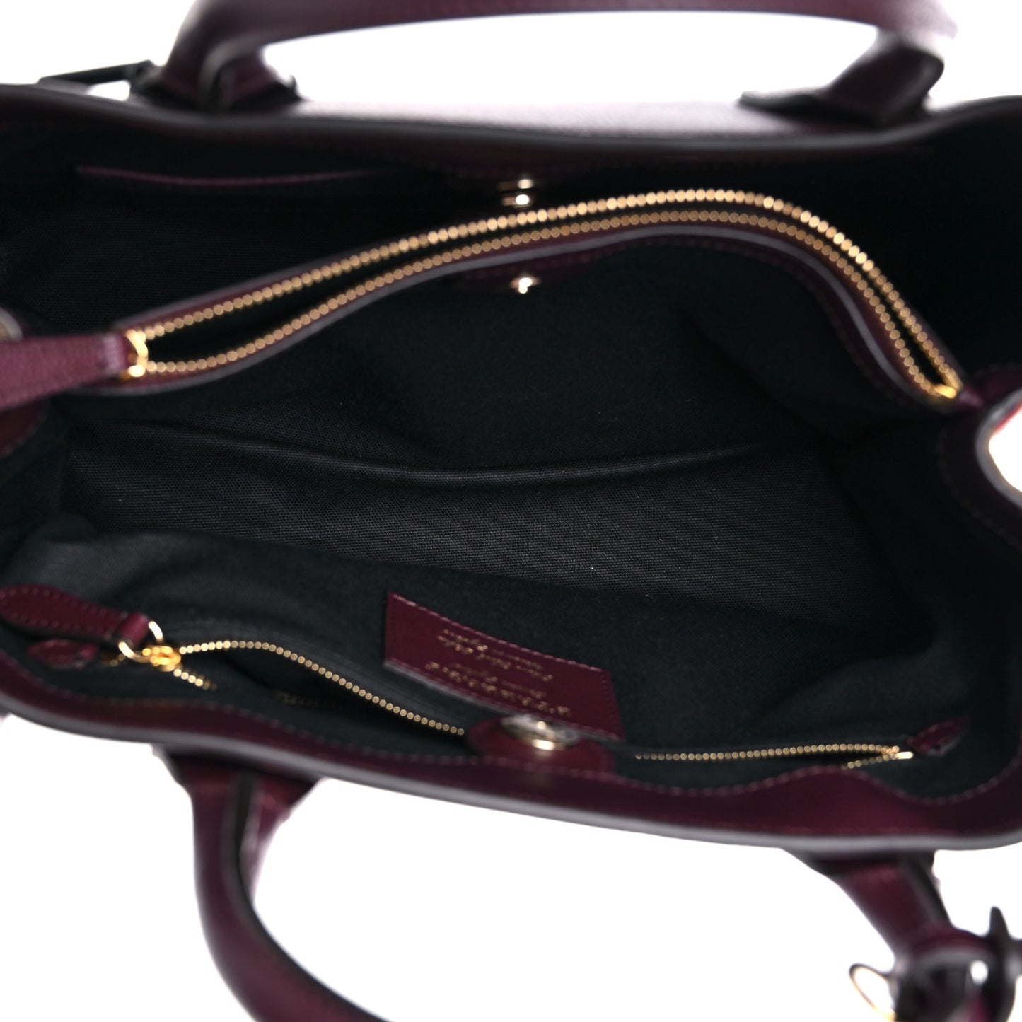 Grainy Calfskin House Check Medium Banner Tote Mahogany Red