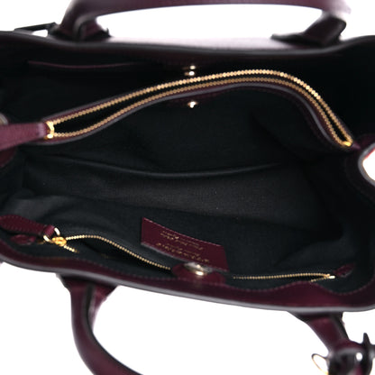 Burberry Grainy Calfskin House Check Medium Banner Tote Mahogany Red 6 of 10
