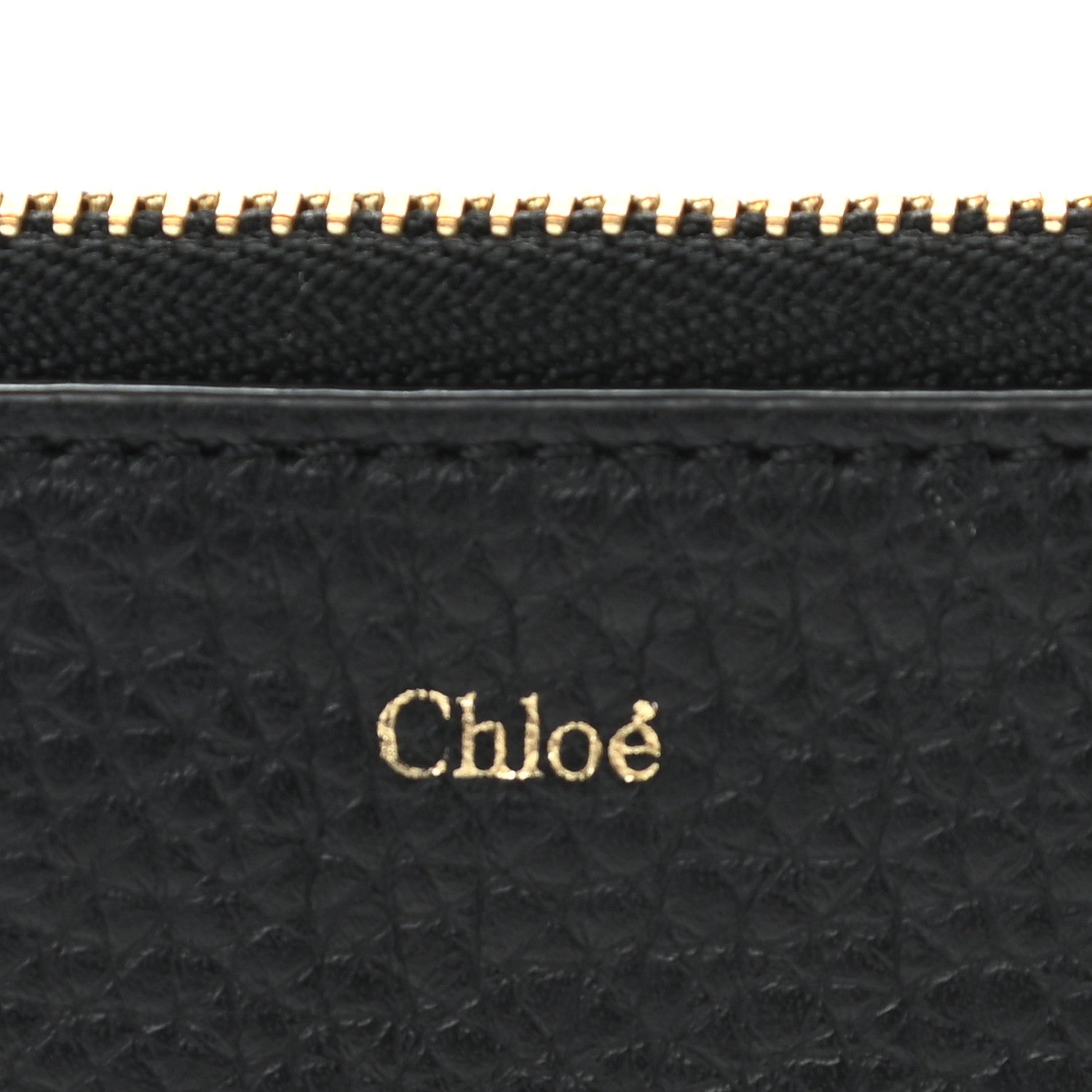 Chloe Calfskin Alphabet Purse Wallet Black 5 of 7