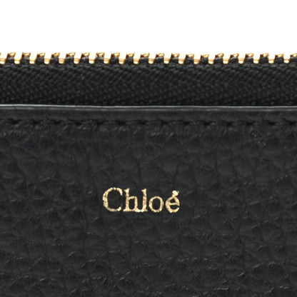 Chloe Calfskin Alphabet Purse Wallet Black 5 of 7