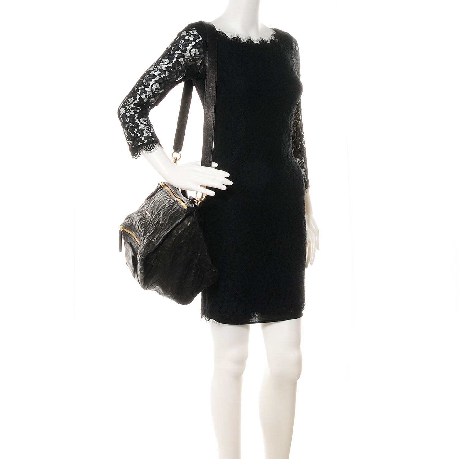 Givenchy Tumbled Sheepskin Medium Pandora Black 2 of 7