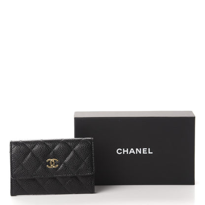 Chanel Caviar Quilted Flap Card Holder Black 9 of 9