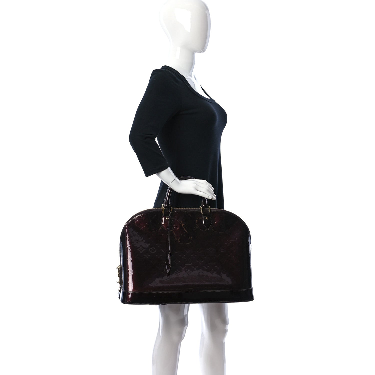 Louis Vuitton Vernis Alma GM XL Amarante 2 of 8