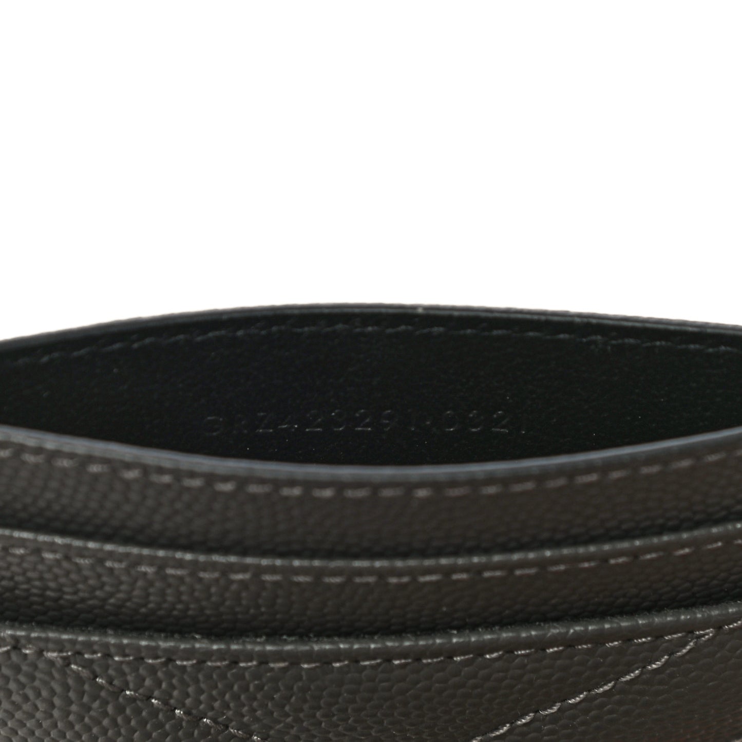Grain De Poudre Matelasse Chevron Monogram Credit Card Case Storm