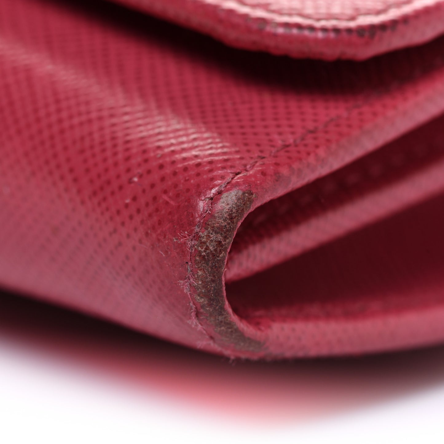 Saffiano Fiocco Bow Flap Wallet Peonia