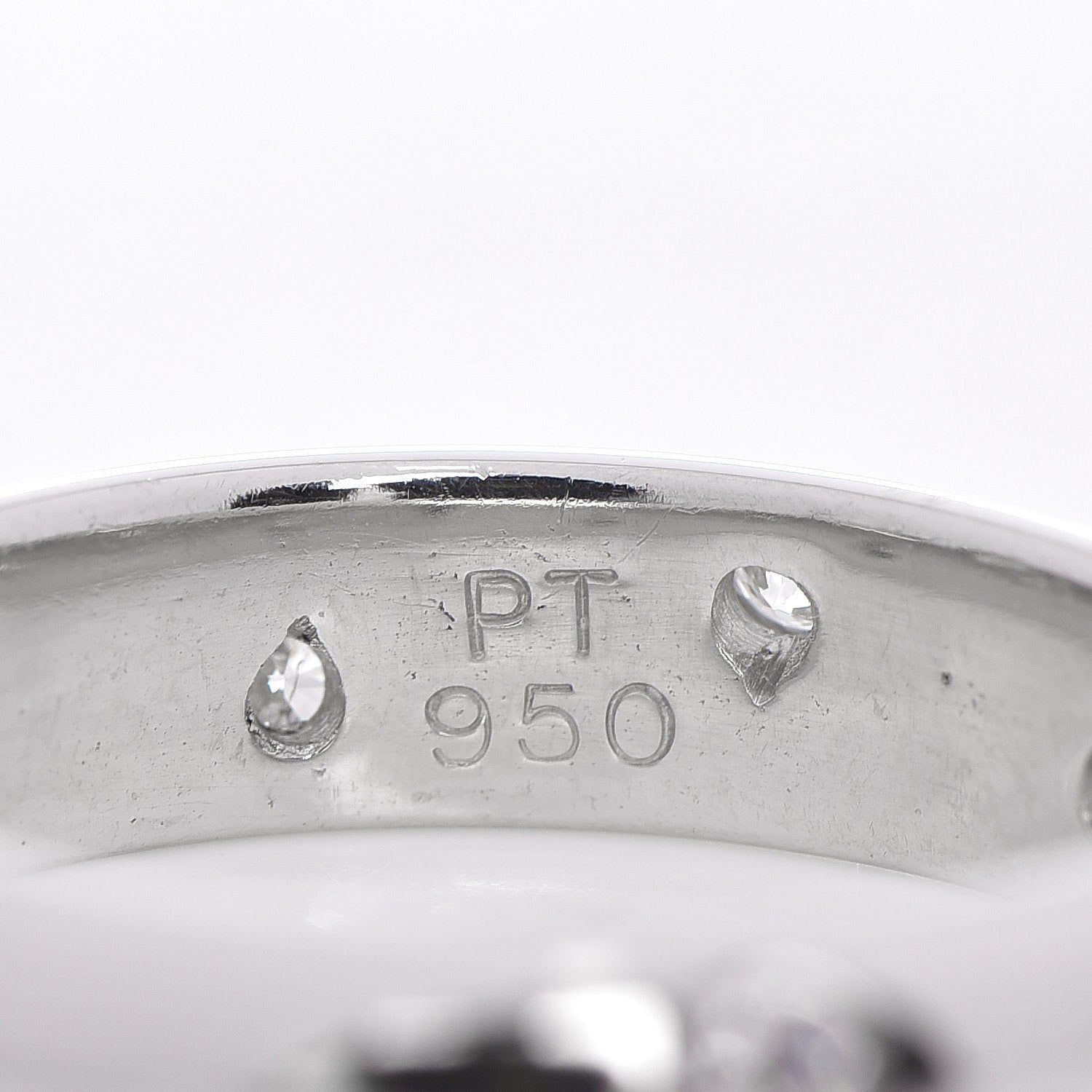 Tiffany Platinum Diamond 4mm Etoile Band Ring 49 5 3 of 4